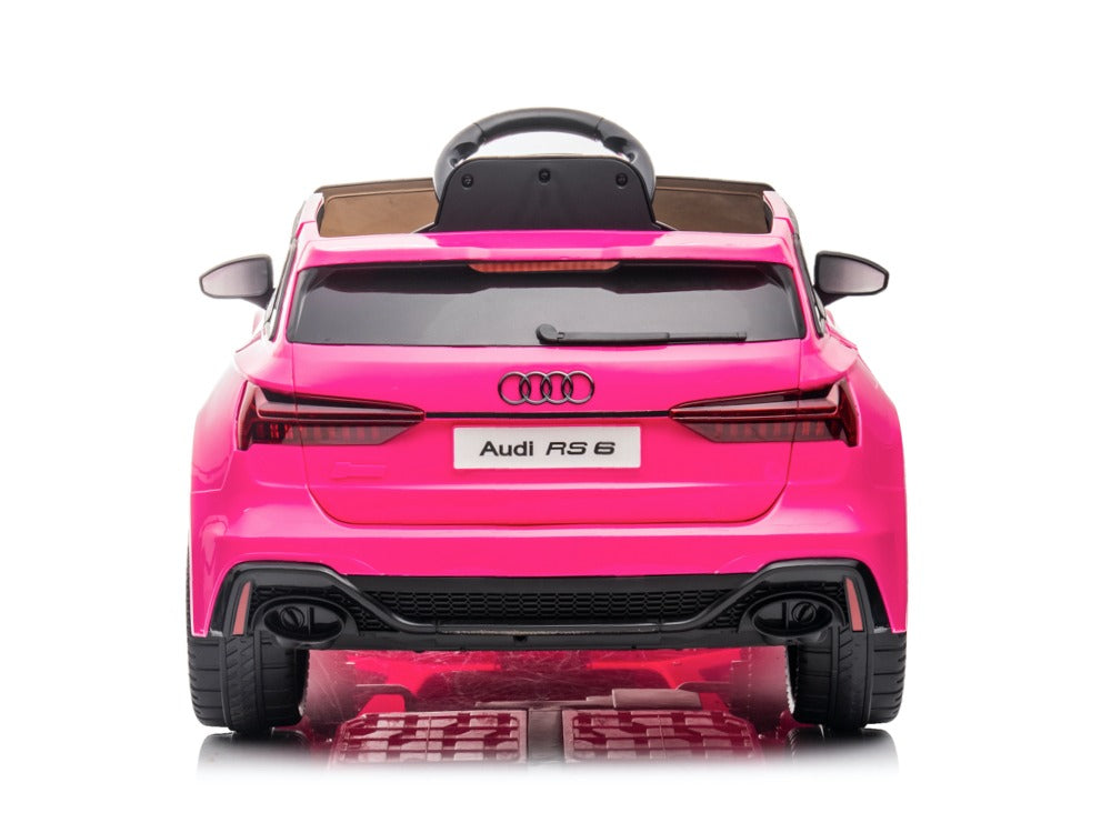 Audi RS6 - Elektrische kinderauto roze