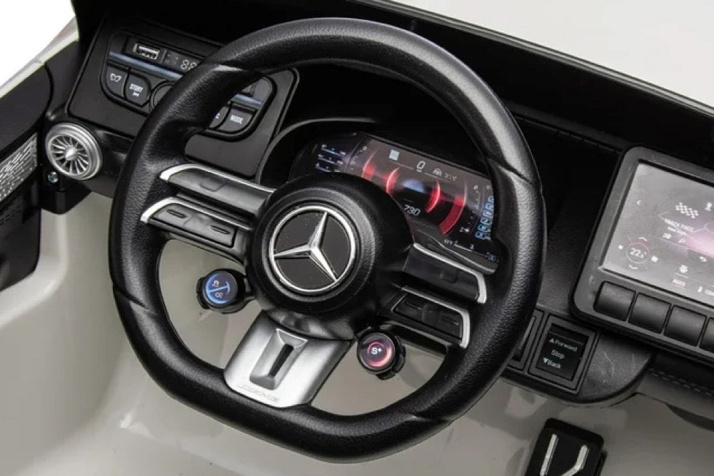 Mercedes-Benz SL63 AMG wit - Elektrische kinderauto
